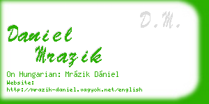daniel mrazik business card