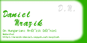 daniel mrazik business card